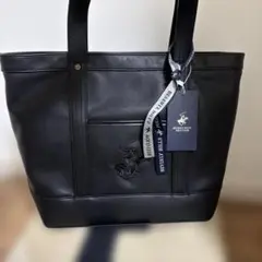 新品タグ付　未使用品　ポロクラブ トートバッグ　A4　レザー