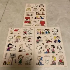 ３枚　シールセット　ステッカー　SNOOPY スヌーピー PEANUTS