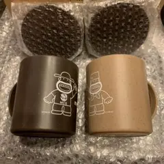 新品未使用　明治　カールおじさん　ペアマグカップ　コースター