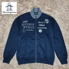 マンシングウェア　ブルゾン　ジャケット　フルジップ　ネイビー　メンズ　M