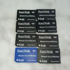 サンディスク　メモリースティック　4GB 8個セット