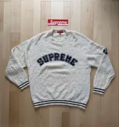 Supreme アーチロゴ コットンセーター ホワイト S 16ss - メルカリ