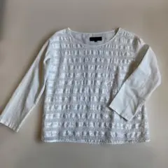UNTITLED ホワイト 長袖 トップス ブラウス　サイズ1 Mサイズ