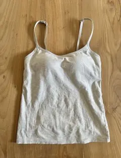 UNIQLO◻︎ブラトップキャミソール　コットン　トップグレー　Ｓ
