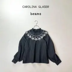 ♪タグ付き美品♪ Beams CAROLINA GLASER 刺繍襟 ブラウス