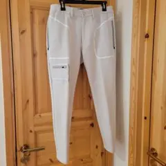 MARK & LONA スリムフィットパンツ ライトグレー