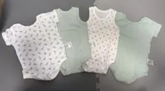 アカチャンホンポ 미사용 ベビー肌着 ボディスーツ 80cm 4枚セット