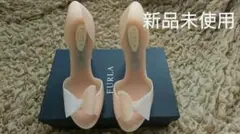 FURLA ラバーハイヒール ベージュ
