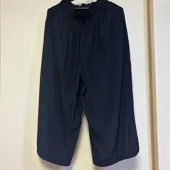 キュロットパンツ　ネイビー