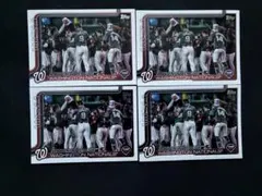 【4枚セット】ワシントン・ナショナルズ チームカード / Topps MLB