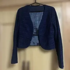 一度着用★ラメ入★ボレロ★ネイビー