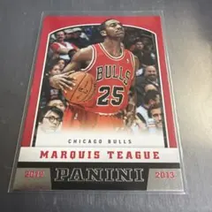 NBA MARQUIS TEAGUE 2012-13 PANINI