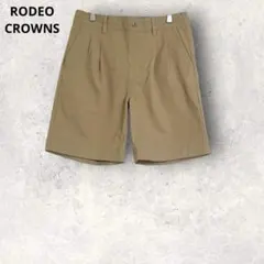 ロデオクラウンズ　チノショートパンツ　ベージュ M コットン混のサムネイル