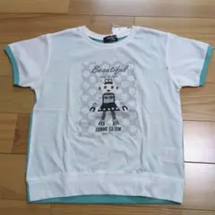 新品★コムサイズム　白ドット柄プリント半袖Tシャツ120cm
