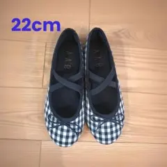 ☆ブラックフライデー☆【新品】a.v.v チェック柄バレエシューズ 22cm