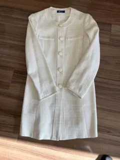 SELFOSERVICE アイボリー ロングジャケット