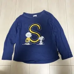 SNOOPY PEANUTS ロングTシャツ　ネイビー