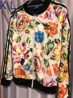 adidas★pink flower トラックトップ✳︎希少サイズOT