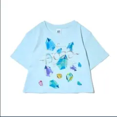 FJORD クリスタルTシャツ ライトブルー クロップド