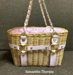 SamanthaThavasa サマンサタバサ　ハートかごバッグ　ピンクチェーンのサムネイル