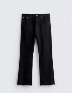 ZARA フレアフィットデニムパンツ - メルカリ