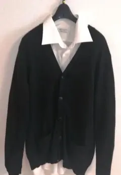 UNIQLOネイビー ウールVネックカーディガン