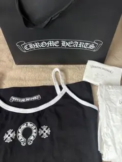 新品 Chrome Hearts クロムハーツ ブラック キャミソール M 中古・古着通販】CHROME HEARTS (クロムハーツ) ロゴプリント
