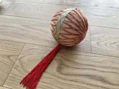 吊るし鞠　赤　オレンジ