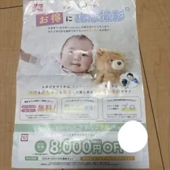 スタジオマリオ 8000円割引クーポン 株主優待券