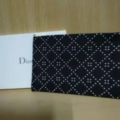 未使用☆Dior ブラックスタッズポーチ