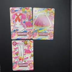 アイカツ コスチュームカード 3枚　　ピンクトルテ