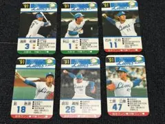 タカラプロ野球カードゲーム　91年度 西武ライオンズ6枚セット