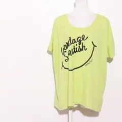 y2k SmileyFace 半袖Tシャツ スパンコール L（F79）