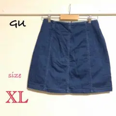 【GU】ジーユー ミニスカート デニム風 ストレッチ素材 可愛い♡美品