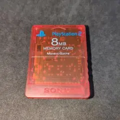 34.PS2メモリーカード クリムゾンレッド SCPH-10020