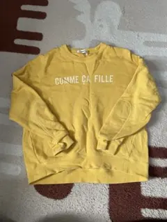 COMME CA FILLE イエロー トレーナー 140