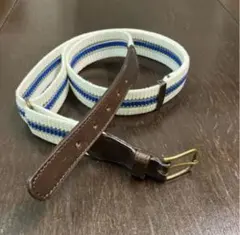レザー×ナイロン　ベルト　トラッド系　レトロ