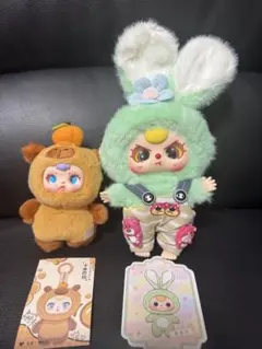 ベビースリーマカロンとミルキーキャンディのぬいぐるみドール２個セット