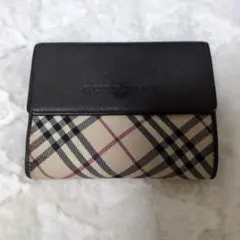 BURBERRY 三つ折り財布 ノバチェック がま口