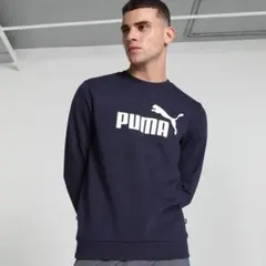 zC1294【M】PUMA Tシャツ 長袖 ロゴプリント クルーネック スポーツのサムネイル