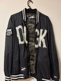 DGK ナイロンジャケット スタジャン ブラック