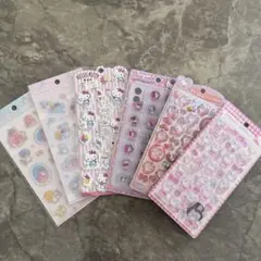 ボンボンドロップシール　うるちゅるポップシール　キティ　まとめ売り6点セット