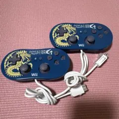 ★★wiiクラシックコントローラーモンスターハンター限定版2個セット 純正動作品