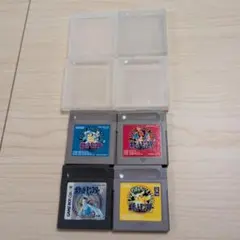 ゲームボーイ ポケットモンスター ポケモン 4本セット 赤 青 ピカチュウ 銀