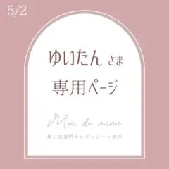 【速達】5/2発送 ゆいたんさま専用ページ / 野口さん1