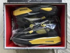 Air Jordan 4 Thunder 黒/黄色 28.5
