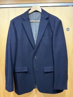 【美品】ORIHICA テーラードジャケット Lサイズ 紺 カシミヤ混