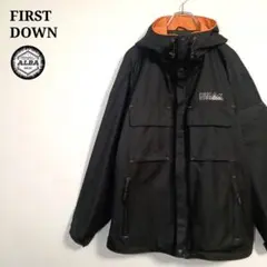 FIRST DOWN　ファーストダウン　マウンテンパーカー　ジャケット　黒　L