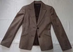 INDIVI ブラウン テーラードジャケット 36号