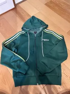 90s人気モデル adidasアディダス トラックジャケット ジャージパーカー緑